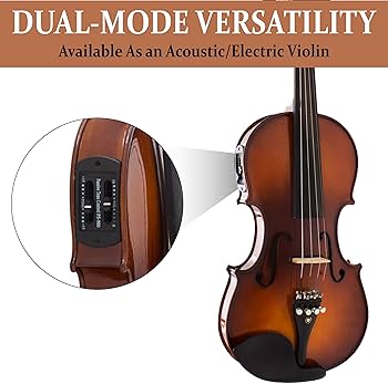 Amazon.com: Cecilio 4/4 Full Size Acoustic & Electric Violin for