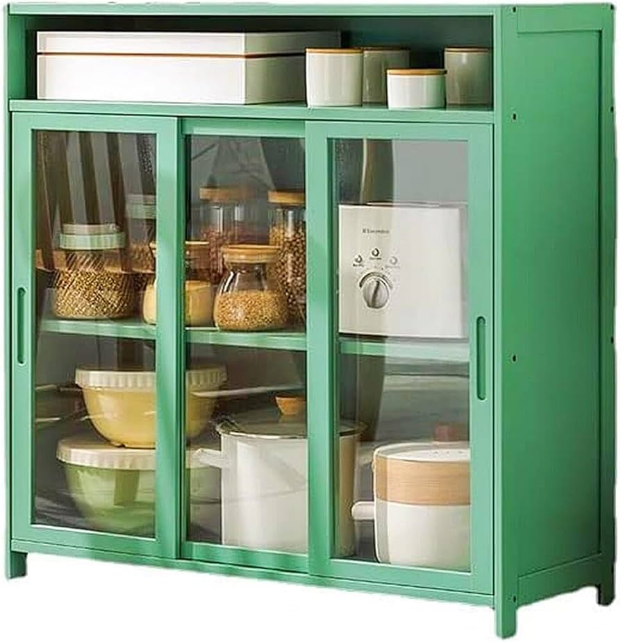 Amazon｜キッチンカウンター ロータイプ 食器棚 カップボード キッチン
