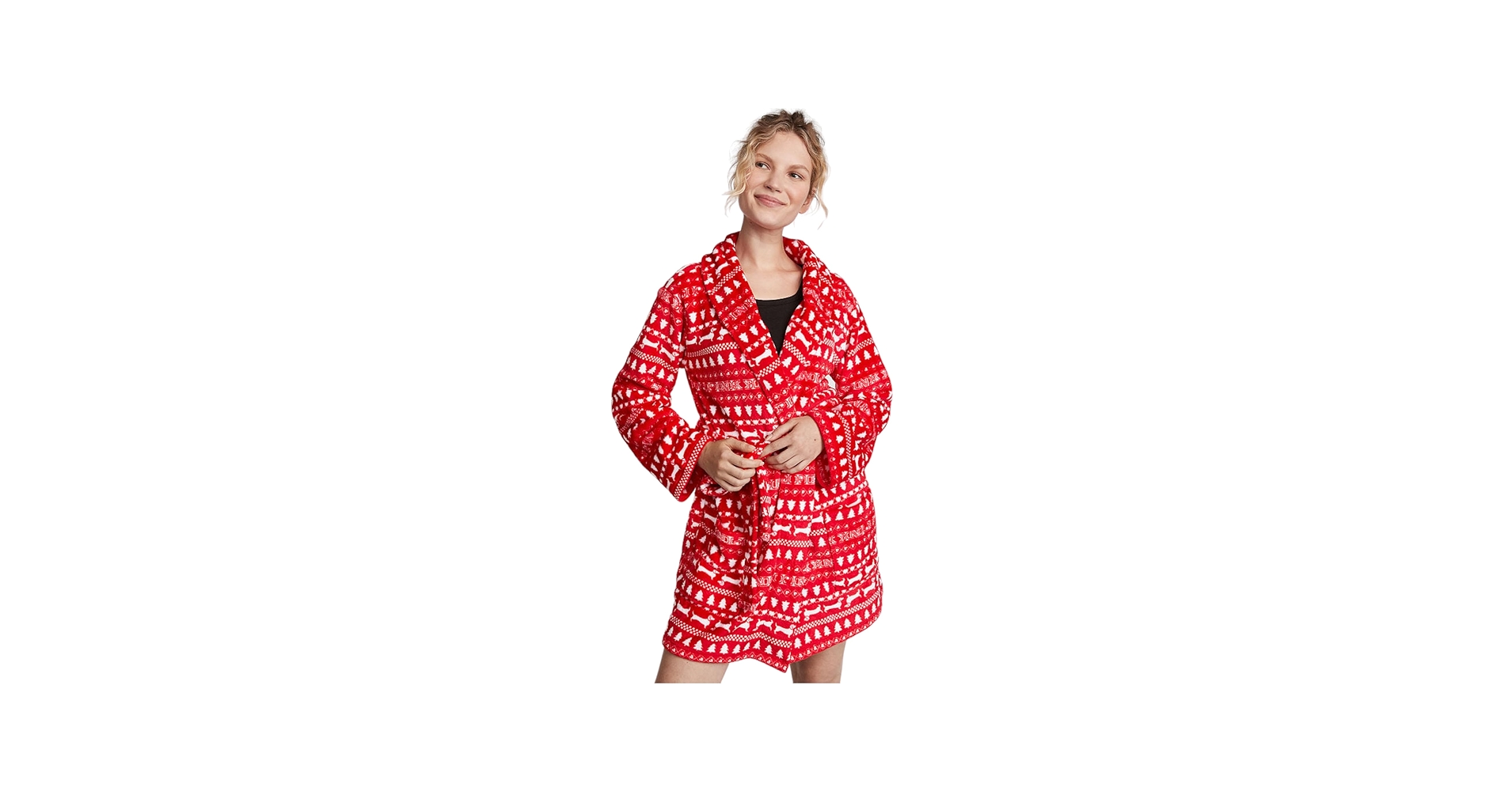 Victoria's Secret Short Cozy Robe, Women's Lingerie (XS-XXL) (US