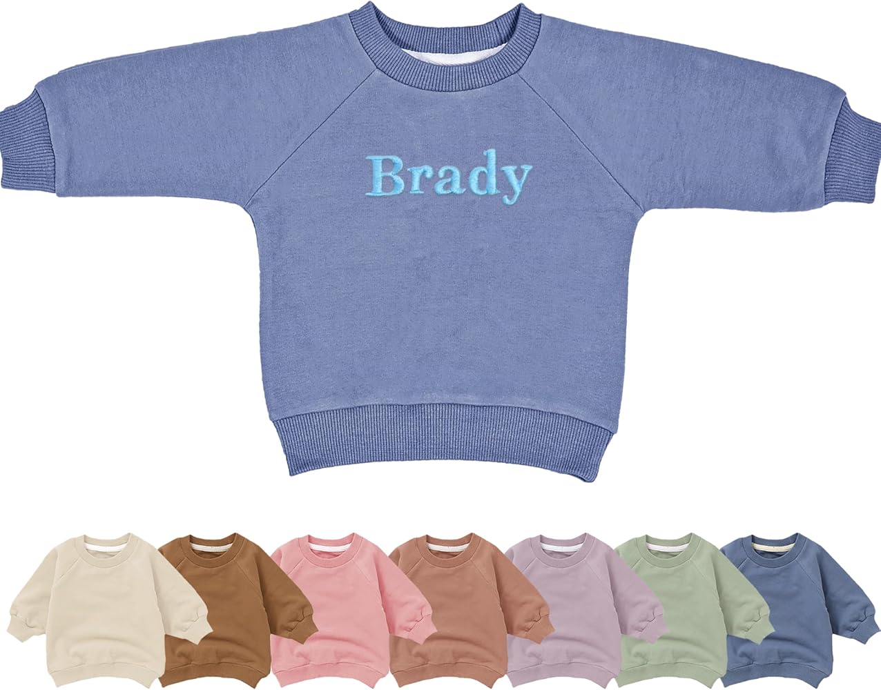 Amazon.com: REQTYUI Custom Embroidered Baby Knit Sweatshirt with