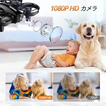 Amazon.co.jp: ドローン 1080Pカメラ付き 24分飛行時間 Tomzon 100g
