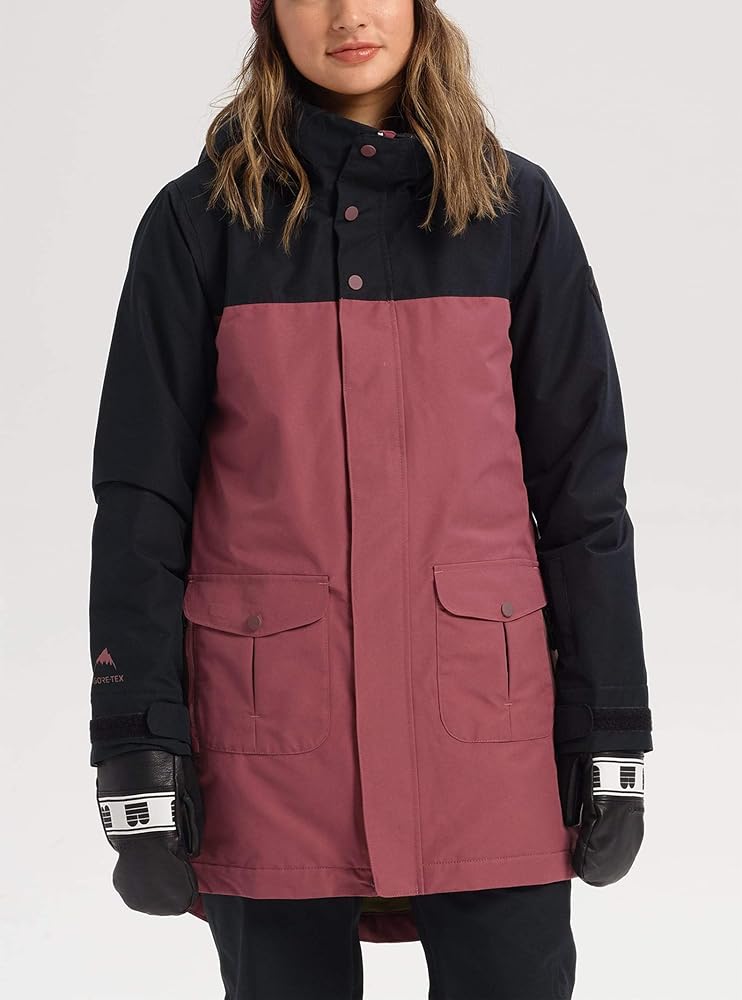 Amazon.com : Burton Womens Gore-Tex Eyris Jacket, True Black/Rose