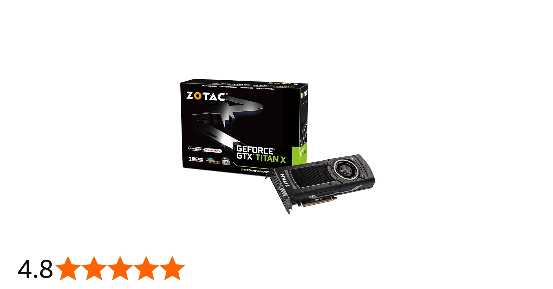 Amazon | ZOTAC GeForce GTX TITAN X グラフィックスボード VD5715 ZT