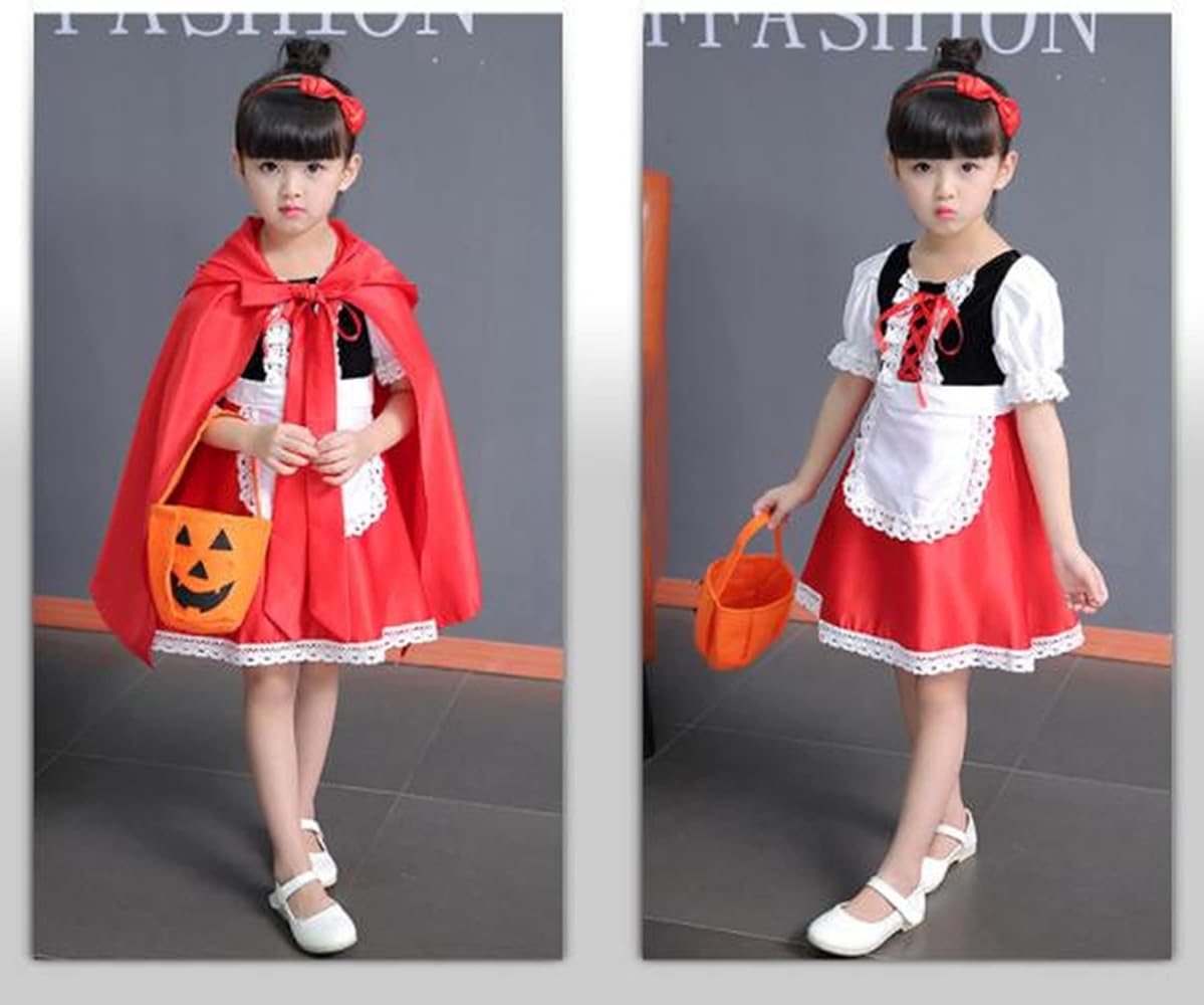 Amazon.co.jp: [Kstyle cos] コスプレ 赤ずきん 130 ハロウィン 衣装