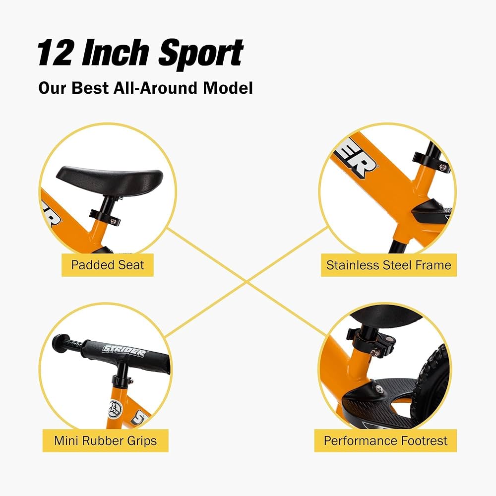 STRIDER 12 Sport バランスバイク 12インチ オレンジ【美品】 STRIDER