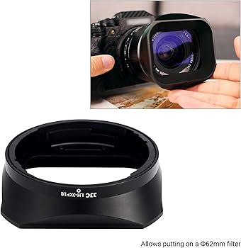 Amazon.com : JJC Metal Square Lens Hood for Fujifilm Fuji Fujinon