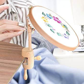 Amazon.co.jp: 刺繍枠 刺繍シートスタンド 刺繍台 木製刺繍枠 刺繡
