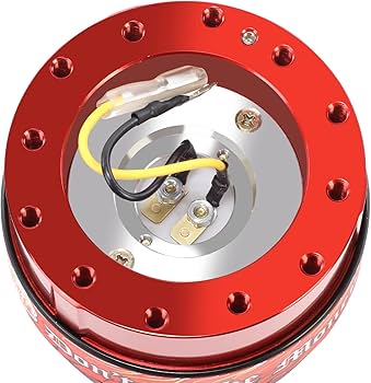 NRG ステアリングホイールハブアダプター レッド