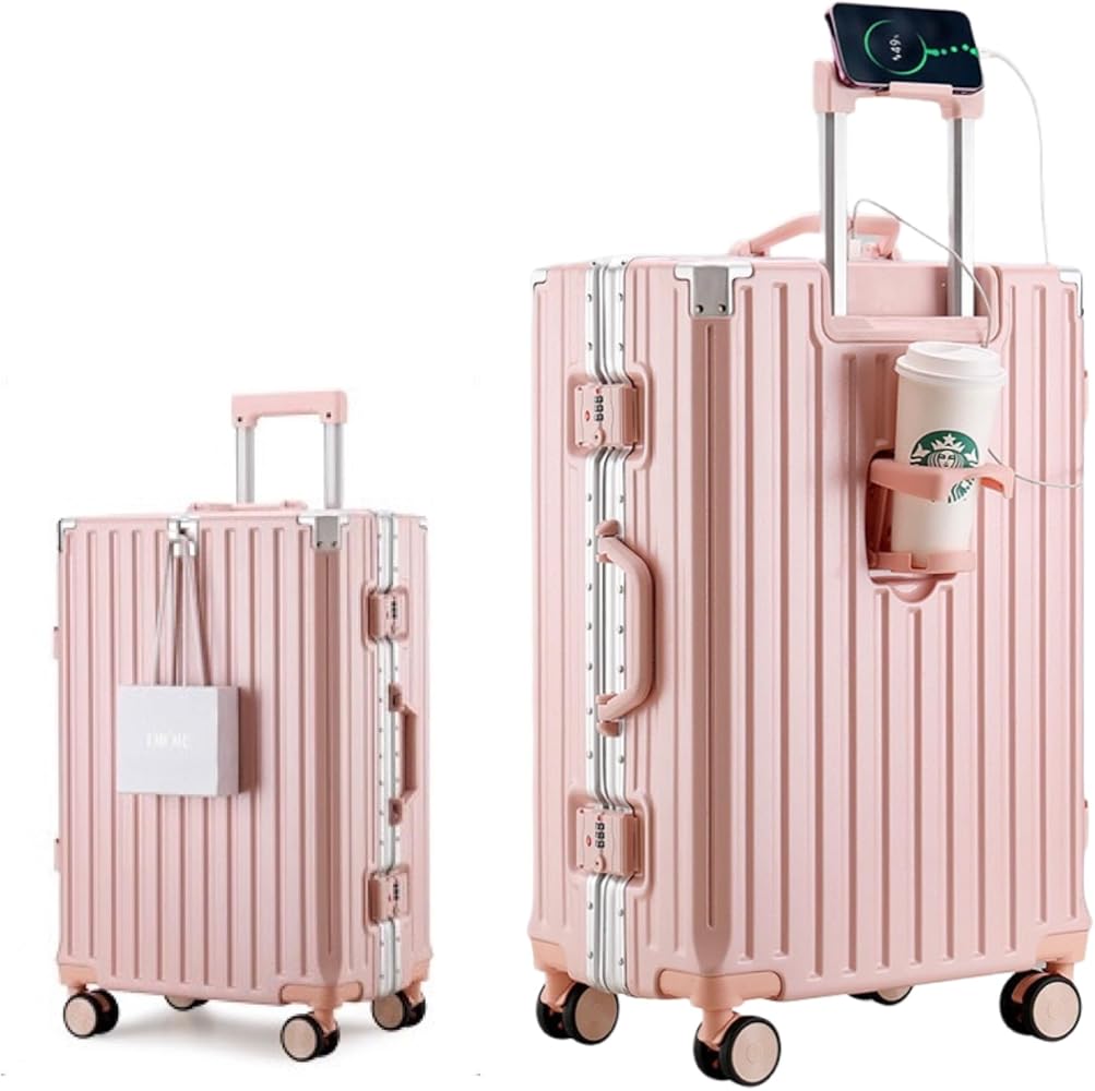 Amazon | [Yuweijie] スーツケース アルミフレームタイプ キャリー