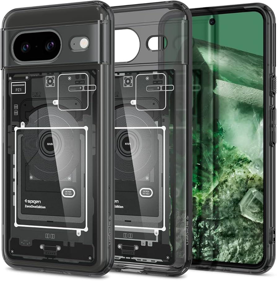 Amazon.co.jp: Spigen Google Pixel8 ケース クリア TPU バンパー