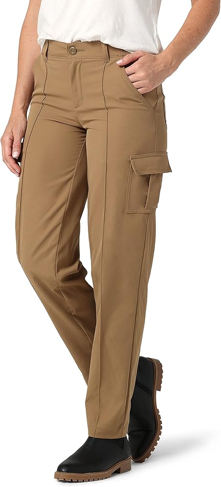 Amazon.com: Lee Women's Petite Flex to Go Mid Rise Seamed Cargo