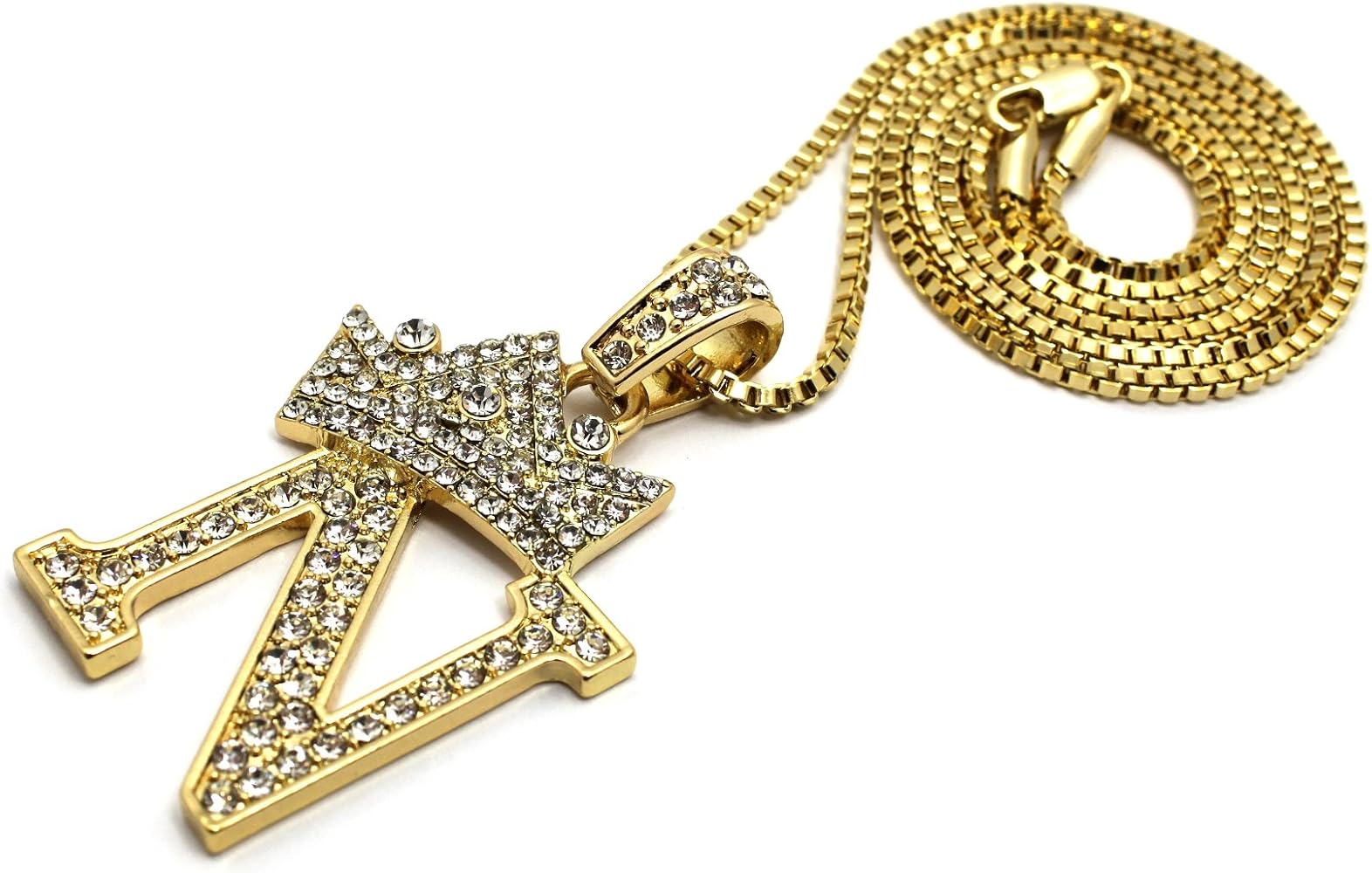 Crescendo SJ INC ICED Out King 'N' Pendant & 24
