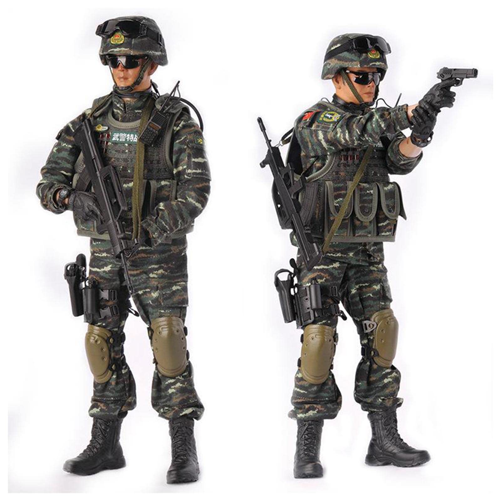 Amazon.co.jp: 1/6特殊部隊フィギュア、DIY可動式リアルヘッド