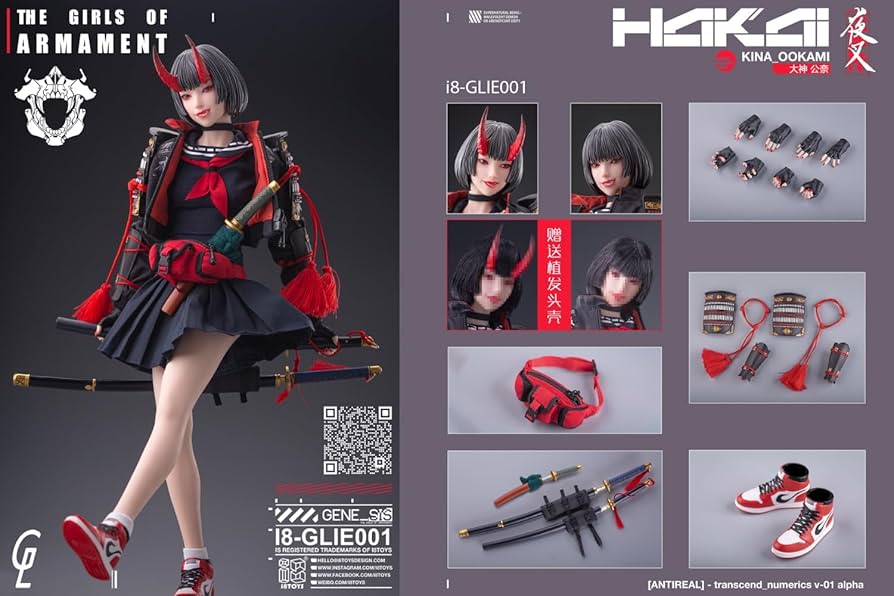 Amazon | [AC]I8Toys x Gharliera 夜叉 1/6 機甲少女 大神キナ Kina