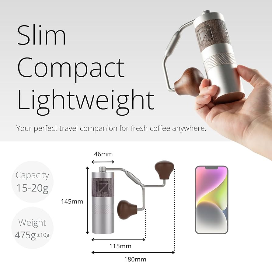 Amazon.com: 1Zpresso Q Manual Coffee Grinder with Stainless Steel