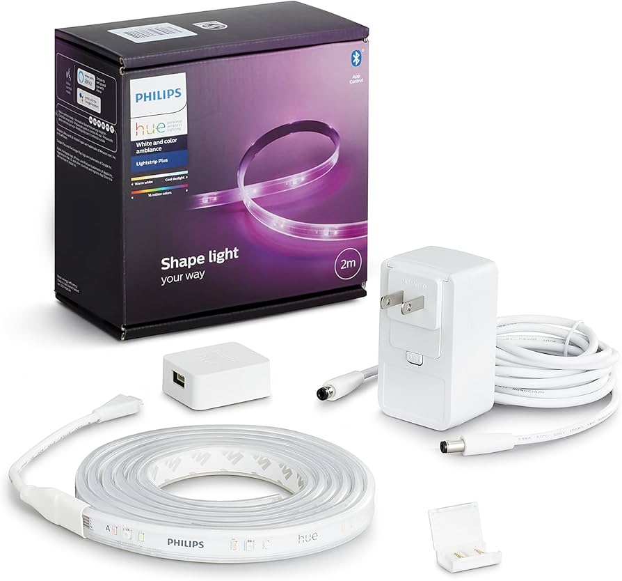 Amazon.co.jp: Philips Hue LED Tape Light, Light Ribbon Plus, 6.6