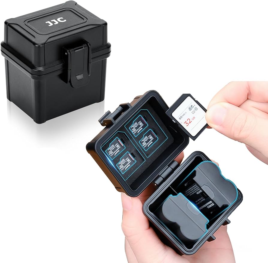 Amazon | JJC カメラバッテリーケース メモリーカード 収納ケース 2枚