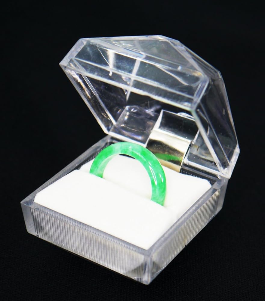 Amazon | [ゆの美] リング ミャンマー ヒスイ ネフライト くりぬき