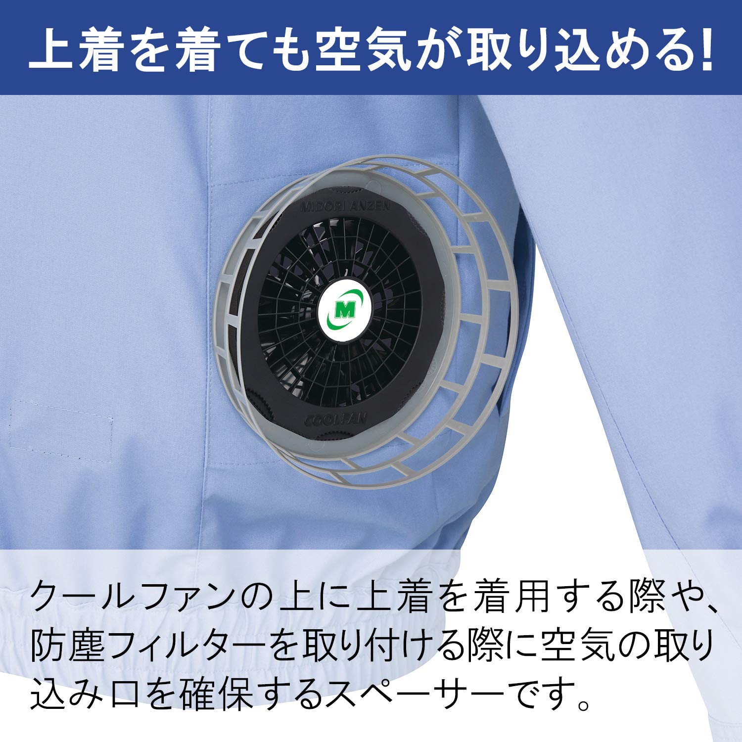 Amazon.co.jp: [ミドリ安全] クールファン用 防塵フィルターセット