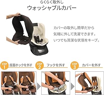 Amazon.co.jp: エールベベ チャイルドシート 新生児 から シートベルト