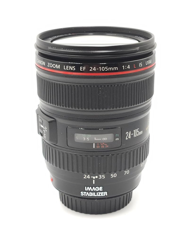 EF24-105mmF4L IS USMフィルター付き Canon ズームレンズ キャノン