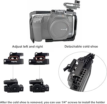 Amazon.com : MAGICRIG BMPCC 6K Pro / G2 Cage with T5 SSD Mount for
