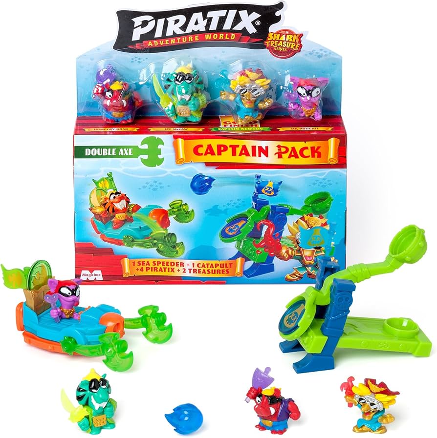 Amazon.com: PIRATIX ADVENTURE WORLD Shark Treasure Series, Captain