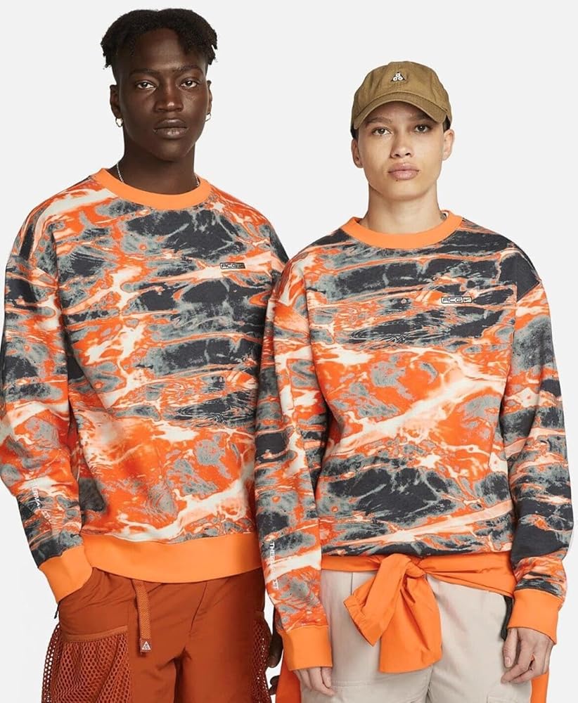 Nike ACG Therma-FIT Fleece Allover Print Crew Unisex Shirt Top