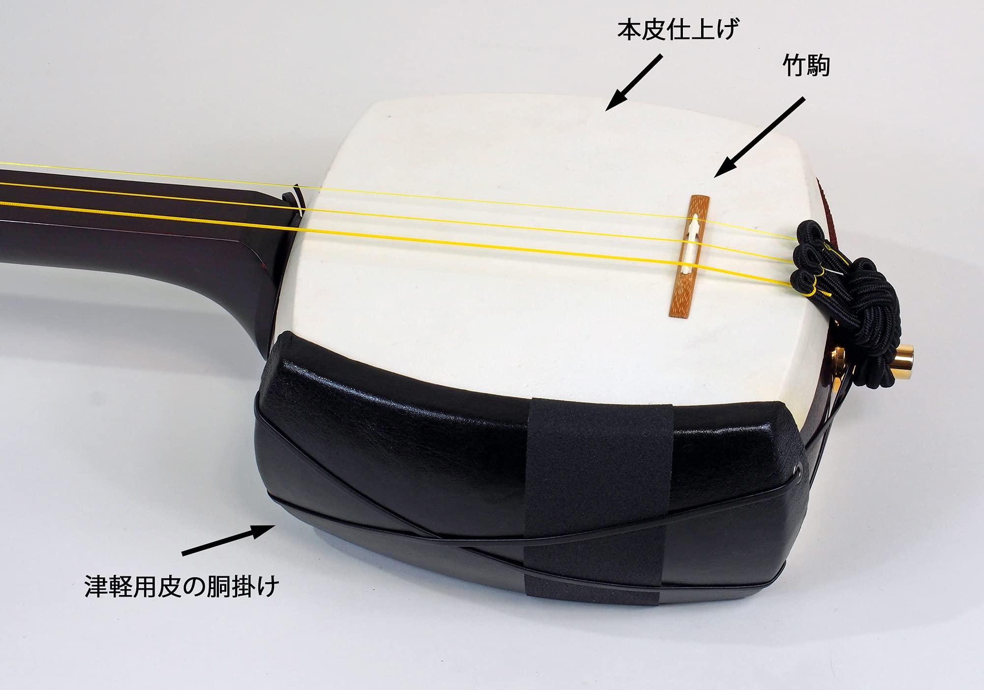 高級 津軽三味線 撥 バチ 天然素材 和楽器 民謡 アンティーク 細密細工