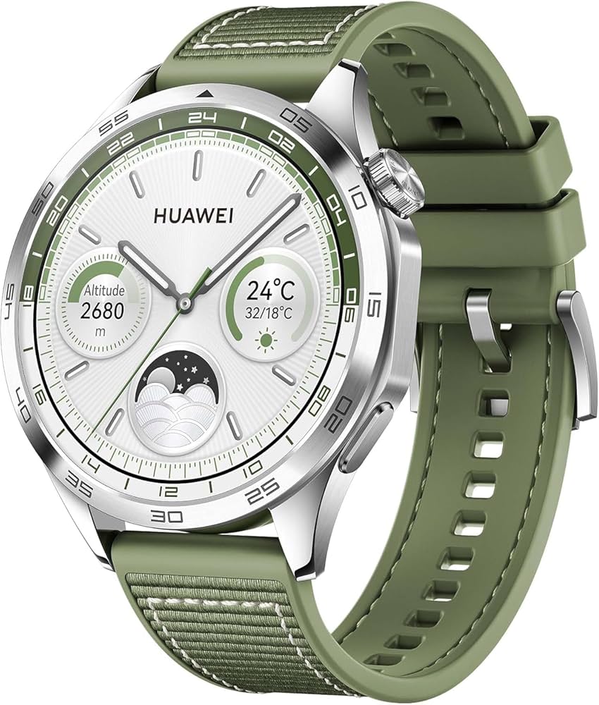 Amazon | HUAWEI Gt4 46mm クラシックグリーン | HUAWEI(ファーウェイ