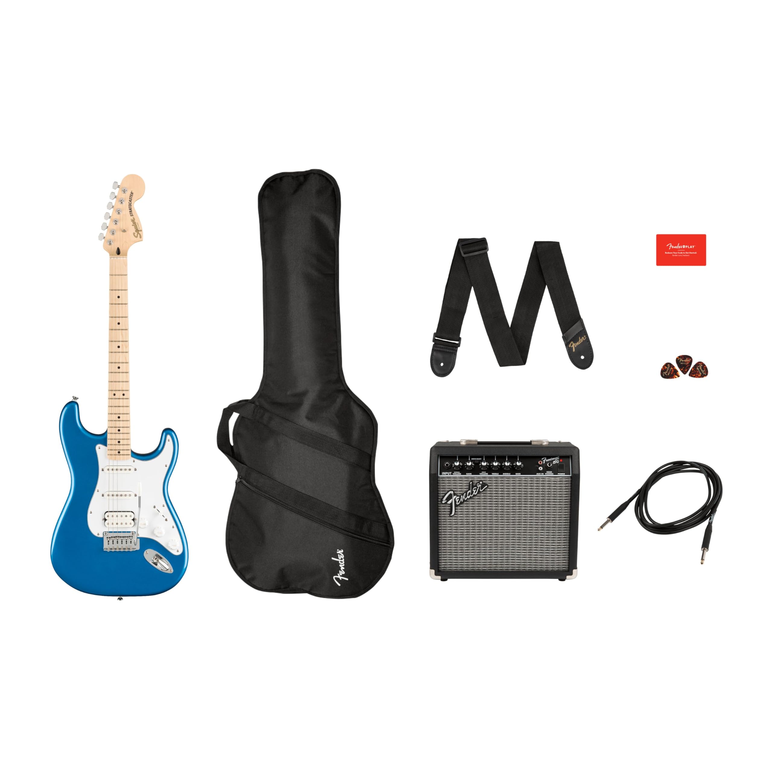 Squier Affinity Series HSS Pack MN Lake Placid Blue - E-Gitarren