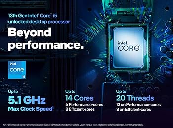 Amazon.com: Intel Core i5 13600KF 3.5GHz 14 Core LGA 1700 Desktop