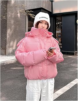 Amazon | [ZHONGJUE] レディース ショート丈 ダウンジャケット
