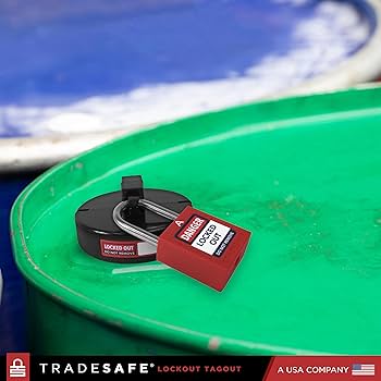 TRADESAFE Lockout Tagout Drum Security Locks - Premium Lock Out