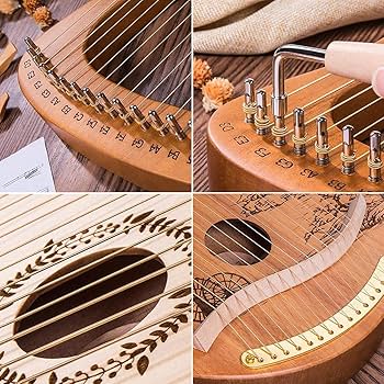 Amazon | 【新番24弦】 ライアー ハープセット 竪琴ハープ マホガニー