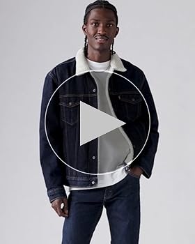 Amazon.co.jp: Levi's Denim Jacket Type 3 Sherpa Trucker Jacket