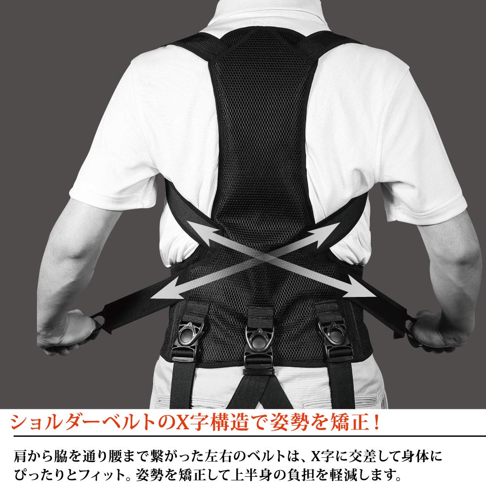 Amazon.co.jp: キングジム 作業アシストスーツX Mサイズ ASX30-M 黒