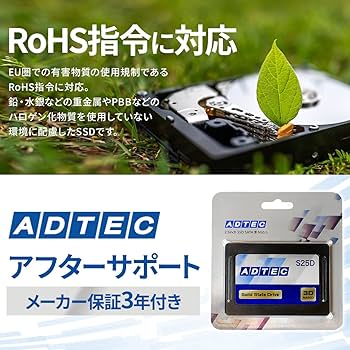 Amazon | アドテック 3D NAND SSD ADC-S25Dシリーズ 960GB 2.5inch