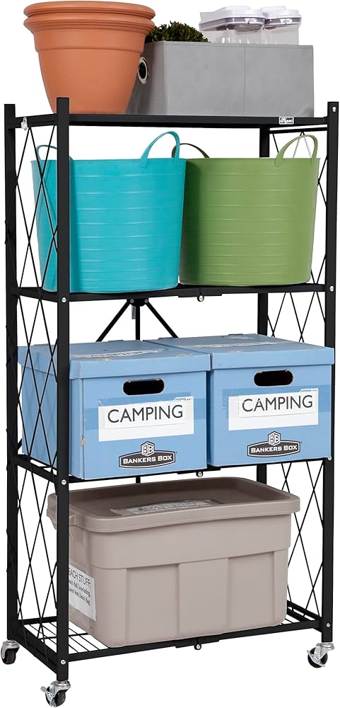 Amazon.com: Origami R4 4-Tier Folding Shelf Garage Shelving Heavy