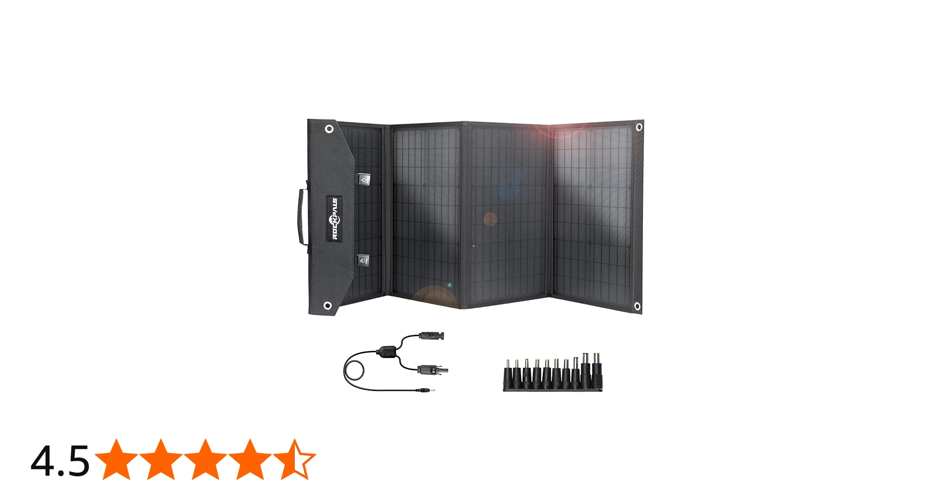 Amazon | ROCKPALS ソーラーパネル 100W 折りたたみ式 単結晶 高変換