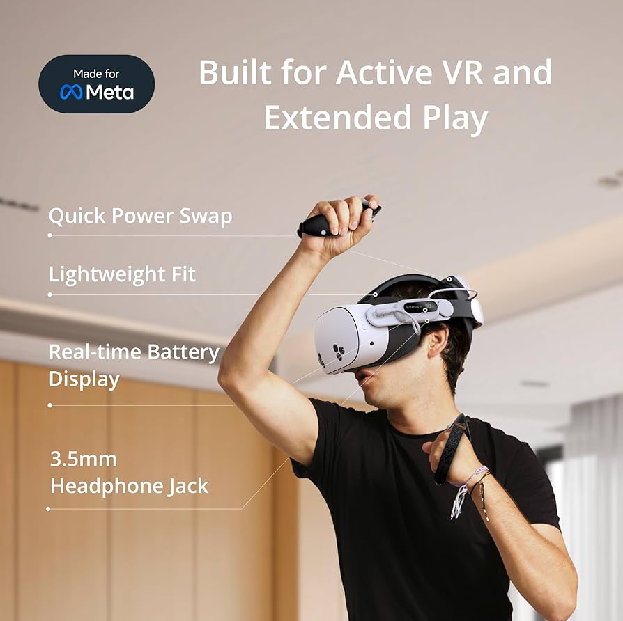 Amazon | BOBOVR E3 Pro バッテリーストラップアクセサリー (Meta