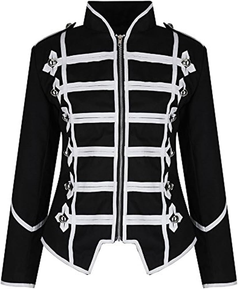 Ro Rox Ladies Steampunk Military Drummer Parade Jacket Emo Punk