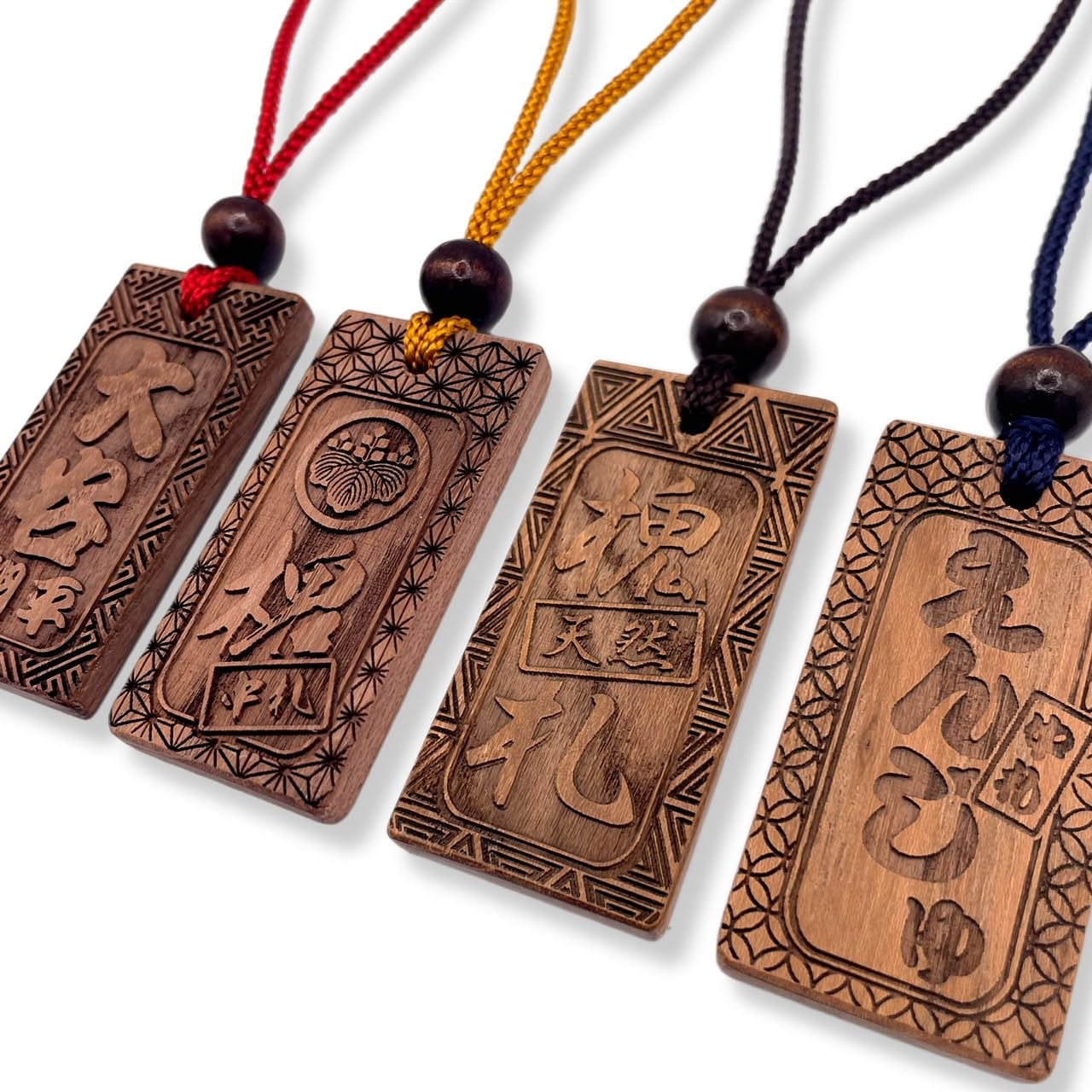 Amazon.co.jp: 本格えんじゅ木札 中札 60×30mm 厚み6mm 希少木材