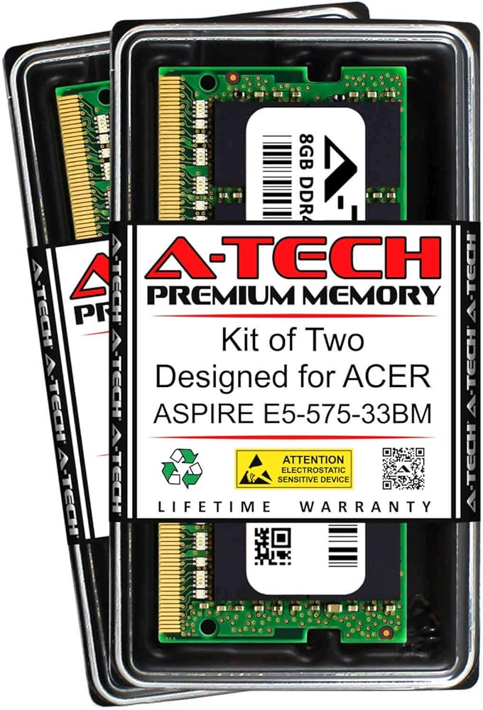 A-Tech 16GB (2 x 8GB) RAM for ACER Aspire E5-575-33BM | DDR4