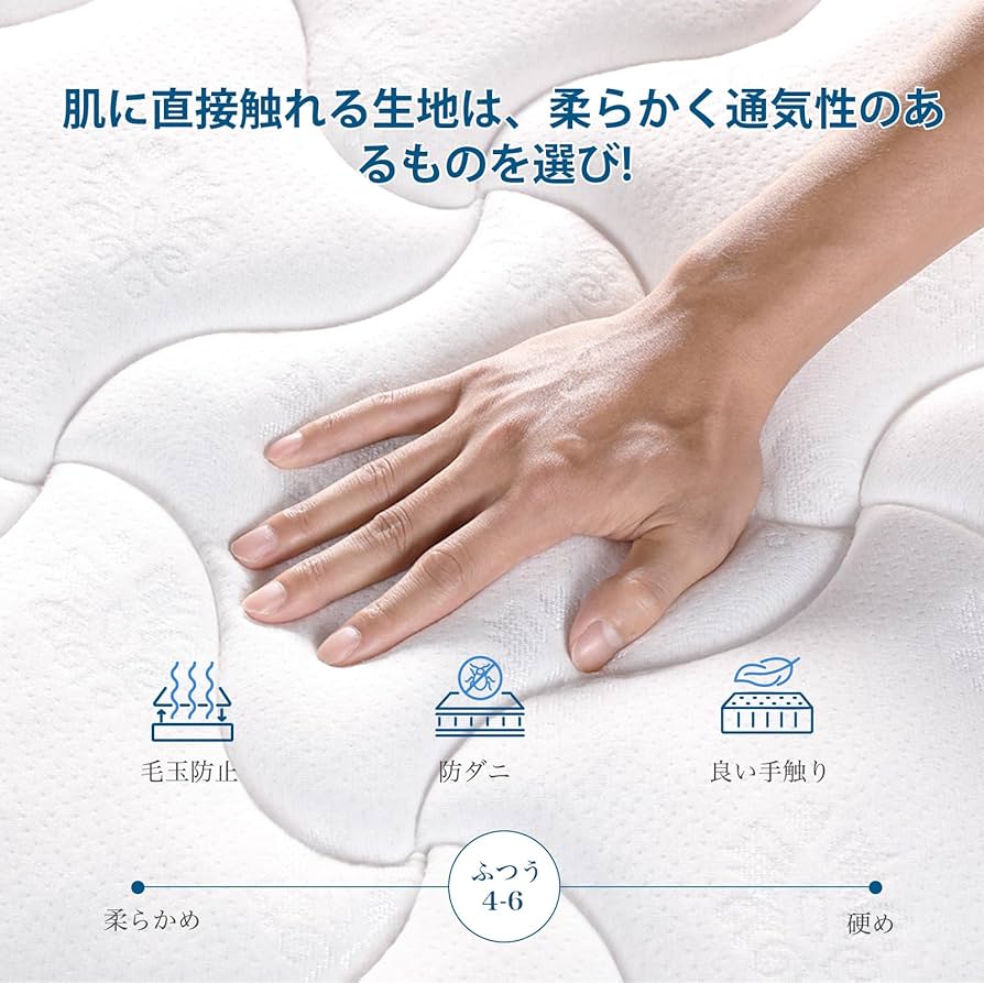 Amazon.co.jp: Inofia ポケットコイル マットレス ダブル 極厚22CM