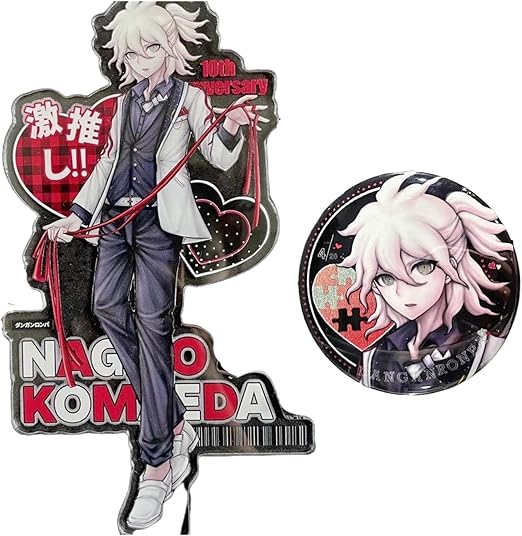 ダンガンロンパ ハート型アクリルバッジ Vol.2 照れ顔 5点 狛枝凪斗