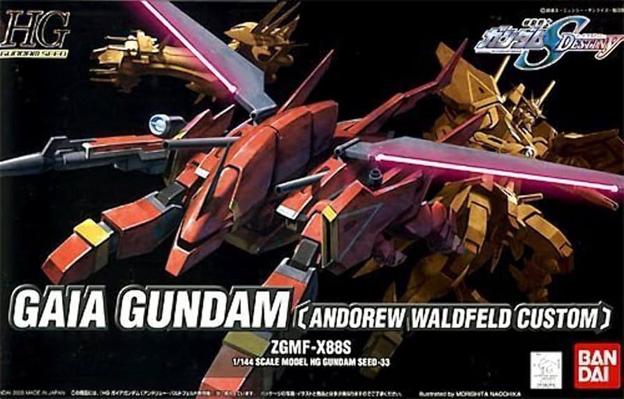 Amazon.com: #33 Gaia Gundam Andrew Waldfeld Custom 1/144 HG Seed