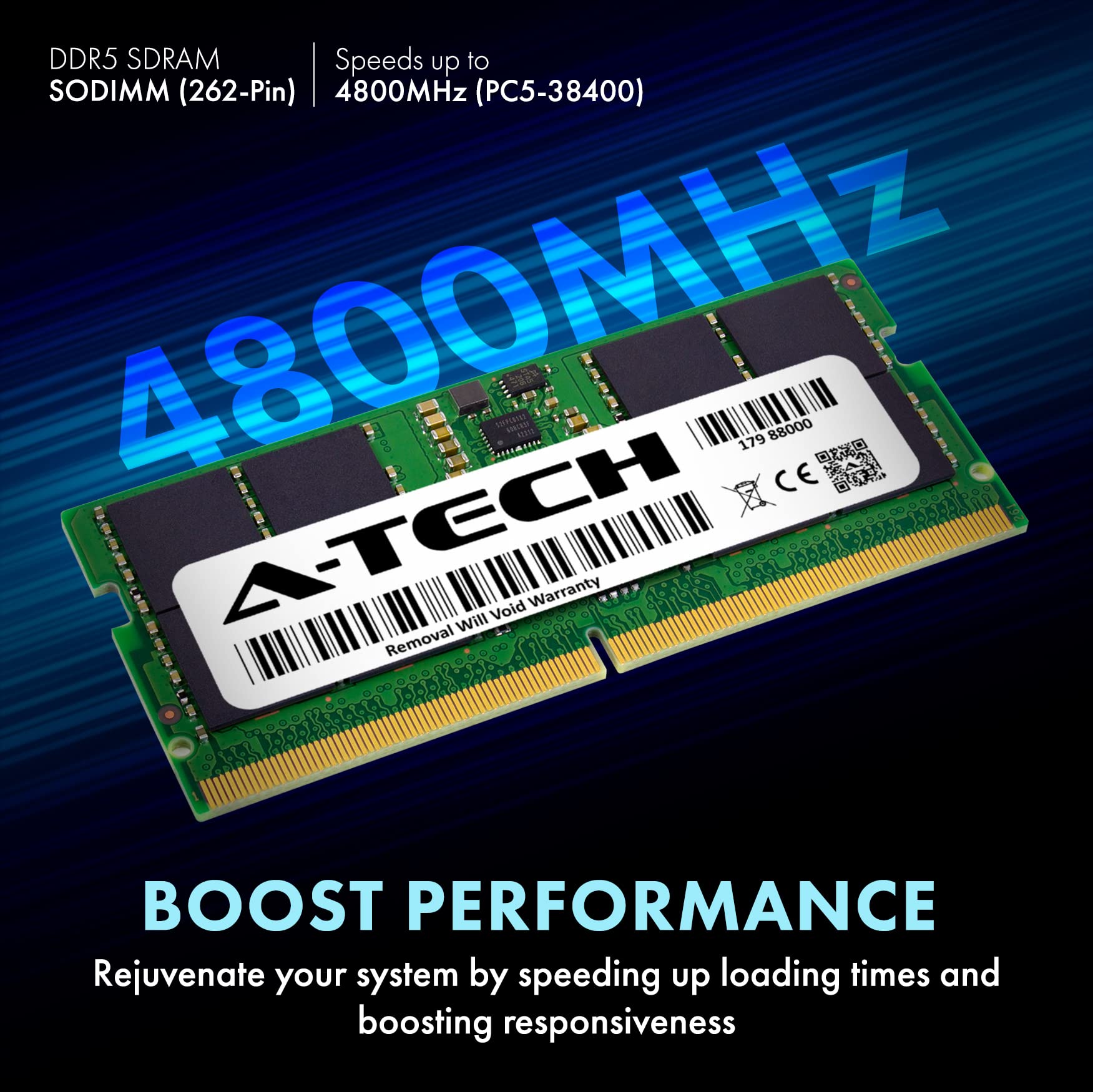 Amazon.co.jp: A-Tech 32GB キット (2x16GB) DDR5 4800MHz PC5-38400