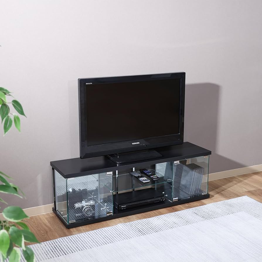 Amazon.co.jp: 不二貿易 テレビ台 ローボード 幅110×奥行300×高さ36.5