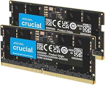 Amazon.co.jp: Crucial ノートPC用増設メモリ 64GB(32GBx2枚) DDR5